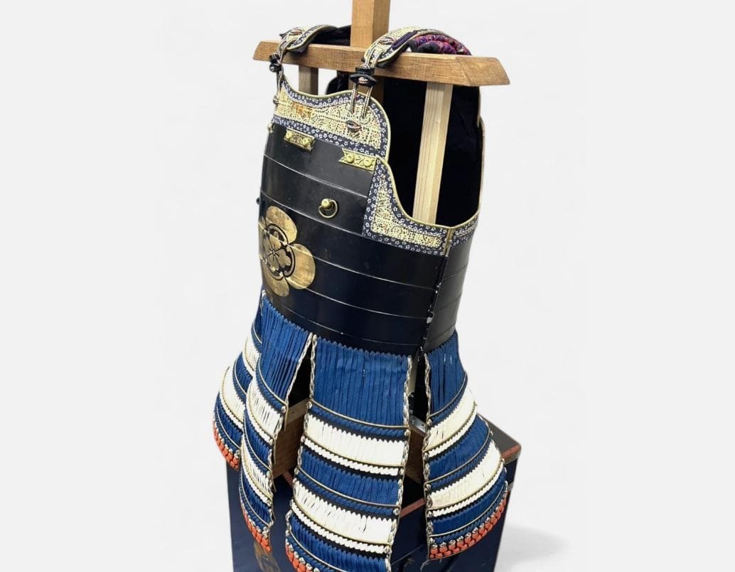 送料込み 着用可能 甲冑 等身大 当世具足 鎧兜 時代祭り 鎧櫃 家紋