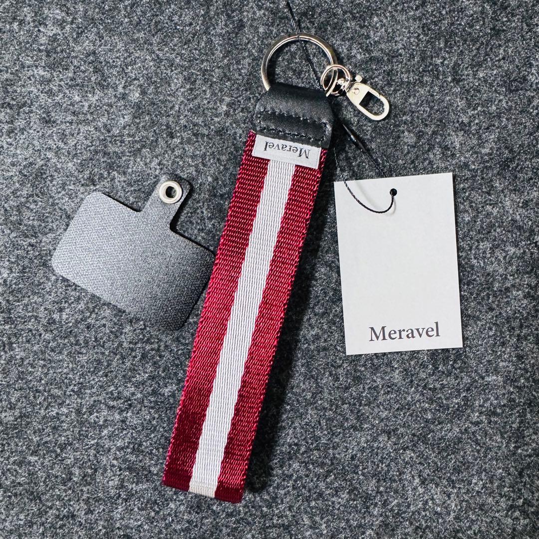新品未使用品 Meravel Multi strap ストラップ レッド✖️シルバー