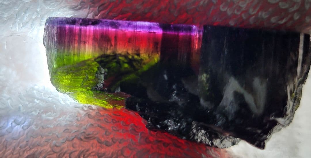 トルマリン 標本 パーティーカラー lil_様専用】パーティーカラートルマリン（エルバイト） Sapo Mine