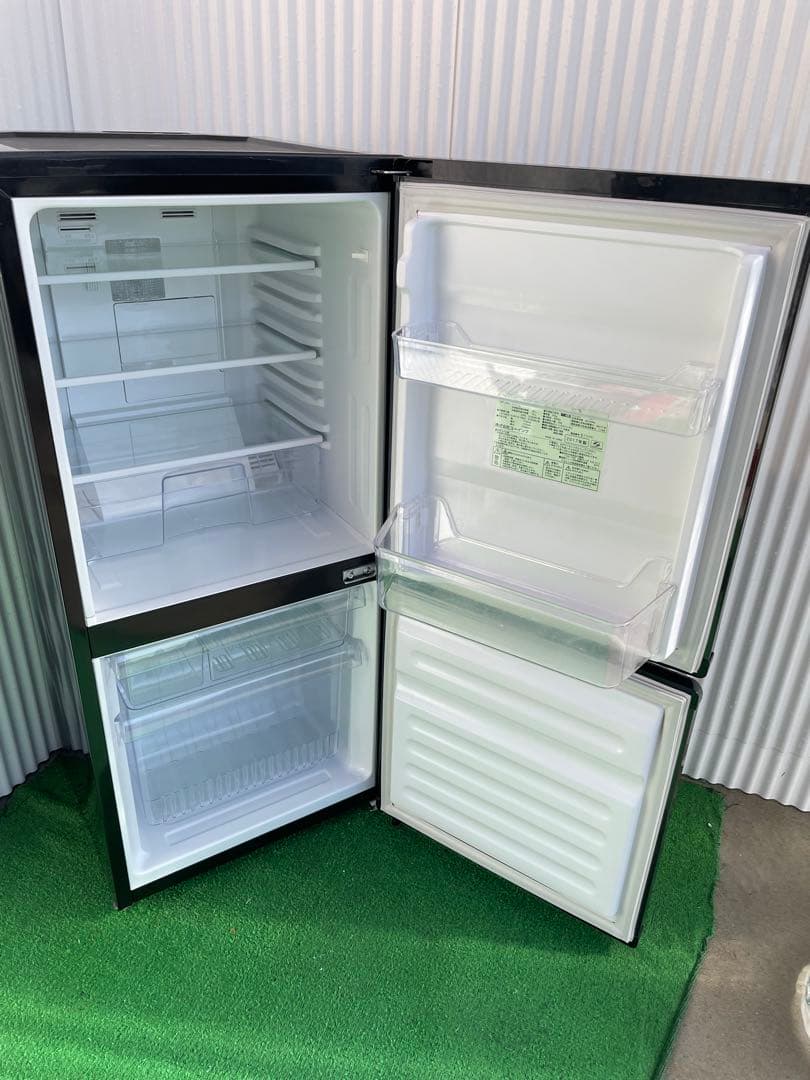 953 ユーイング おしゃれブラック2ドア冷蔵庫 右開き 一人暮らし 単身