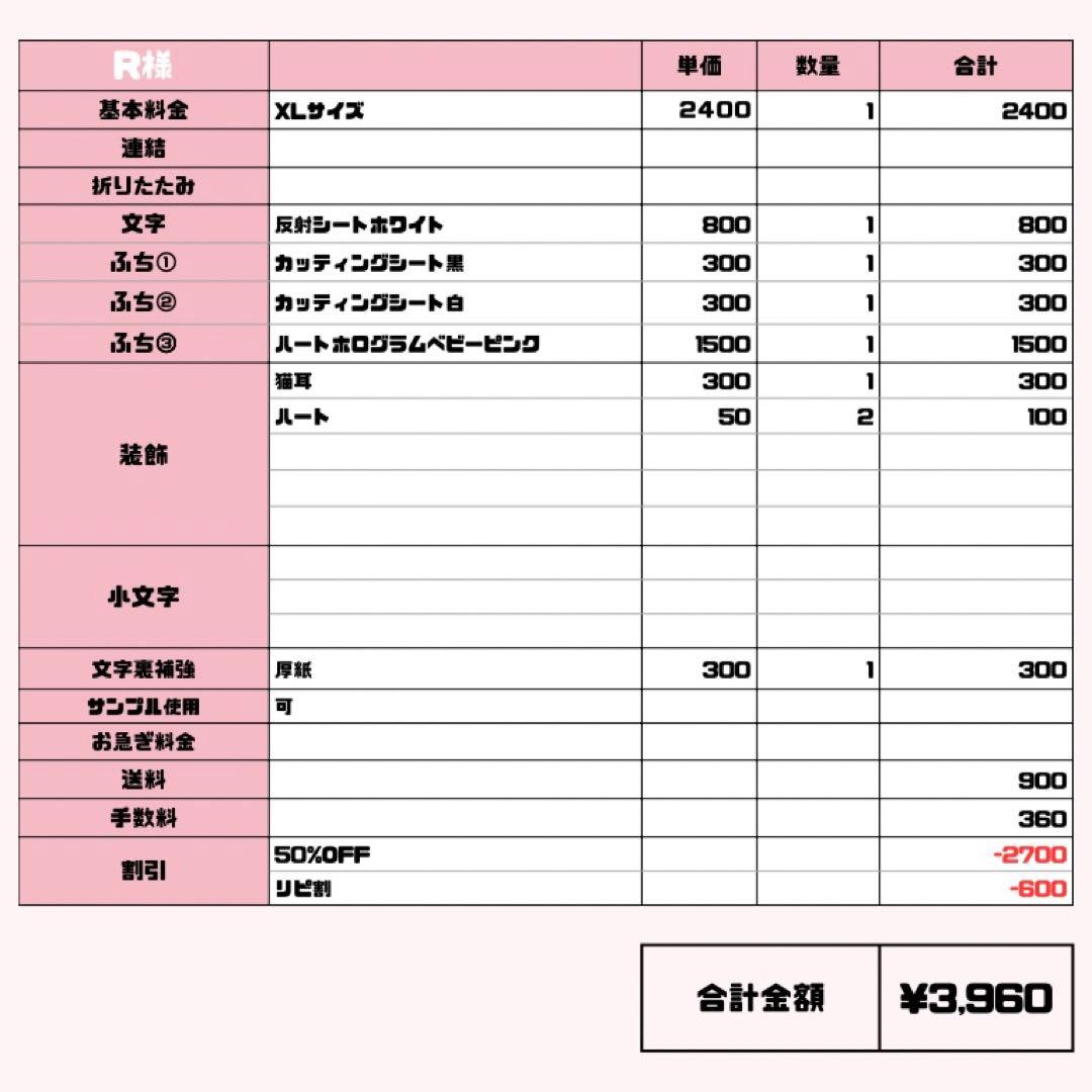 R様 専用【3/12発】うちわ文字 連結 文字パネル 団扇屋さん オーダー