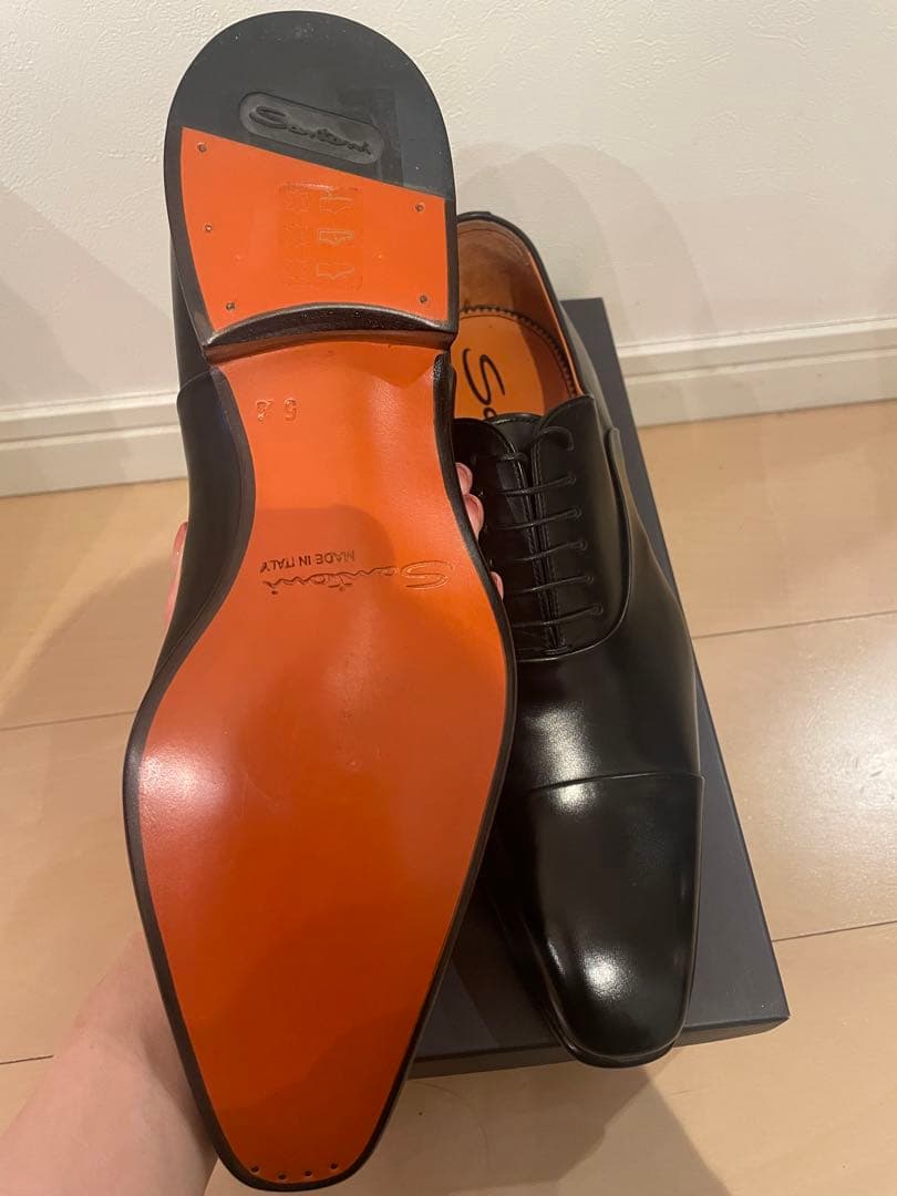 新品未使用 Santoni サントーニ ストレートチップ　ビジネスシューズ