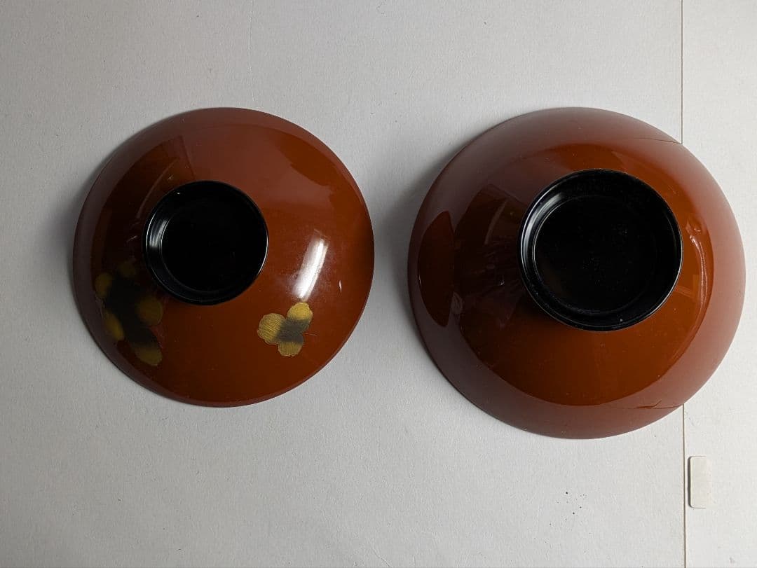 特選、輪島塗、蒔絵金彩細工、沈金菊模様、木製、蓋付椀、吸物椀、10客、保管箱付