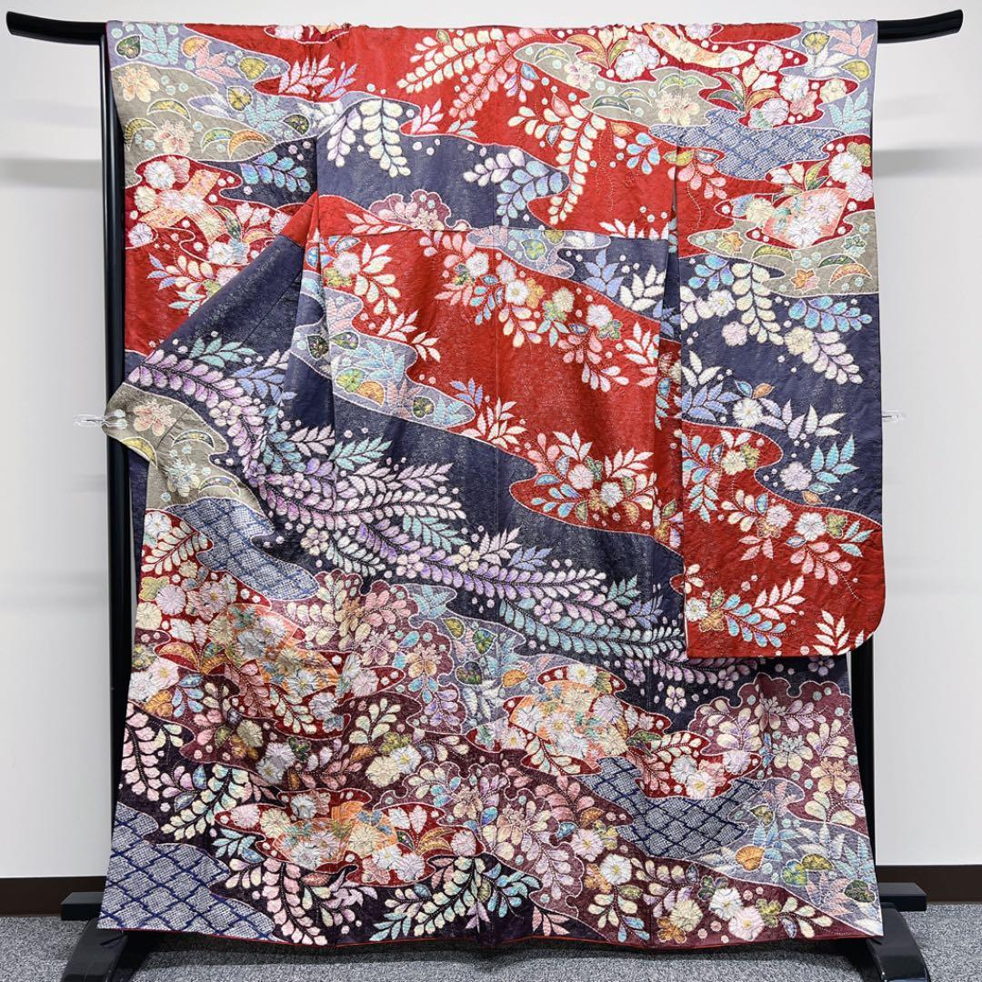 徳永憲峰桐屋翠山工房金通し辻ヶ花模様振袖成人式 着物 032a p