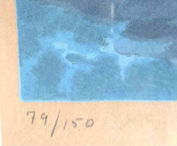 東山魁夷 海山十題 潮声 1977年 限定部数 79/150 リトグラフ 東山