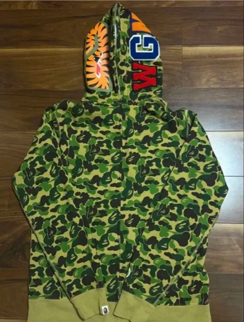 本物保証　A BATHING APE ABC CAMO シャークパーカーXL