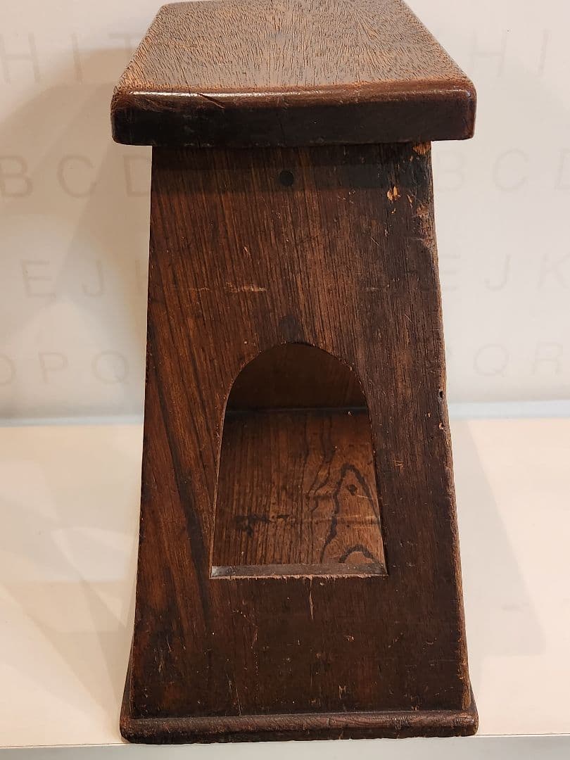 朝鮮 李朝 中国 木製小さな踏み台 肘掛 花台 スツール 古民具 骨董