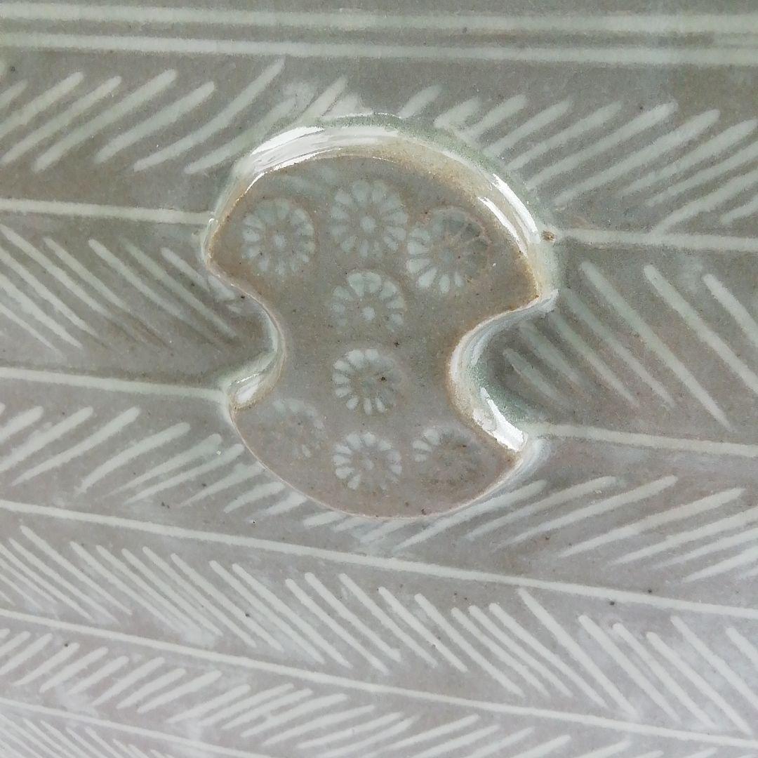 T865 水指 『玄々斎好 三島 角』『福森比路志』『塗師 木村表恵』 共