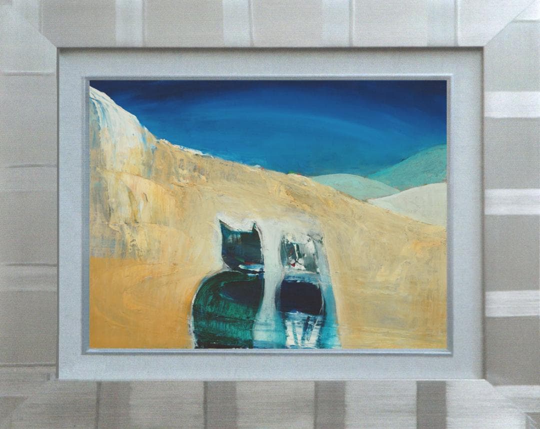 油絵 絵 絵画 インテリア 額付(白) F6-071019 猫たち