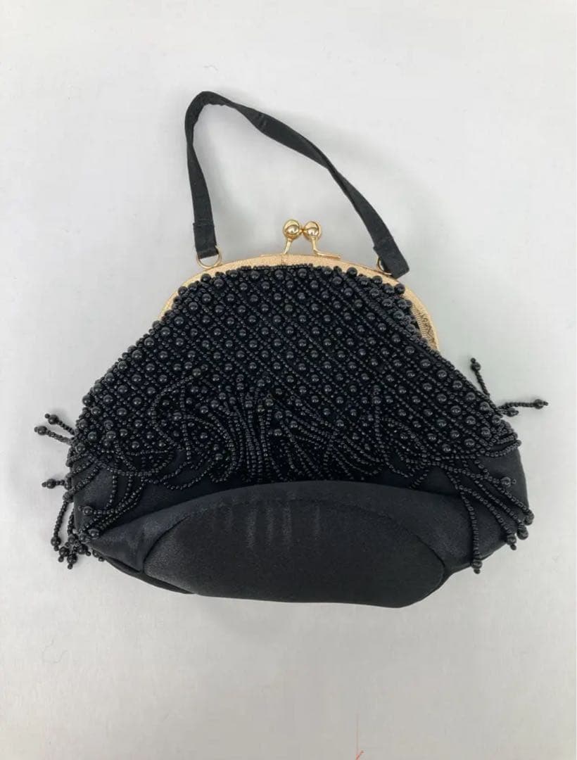 ふりふ　パール刺繍ハンドバッグ