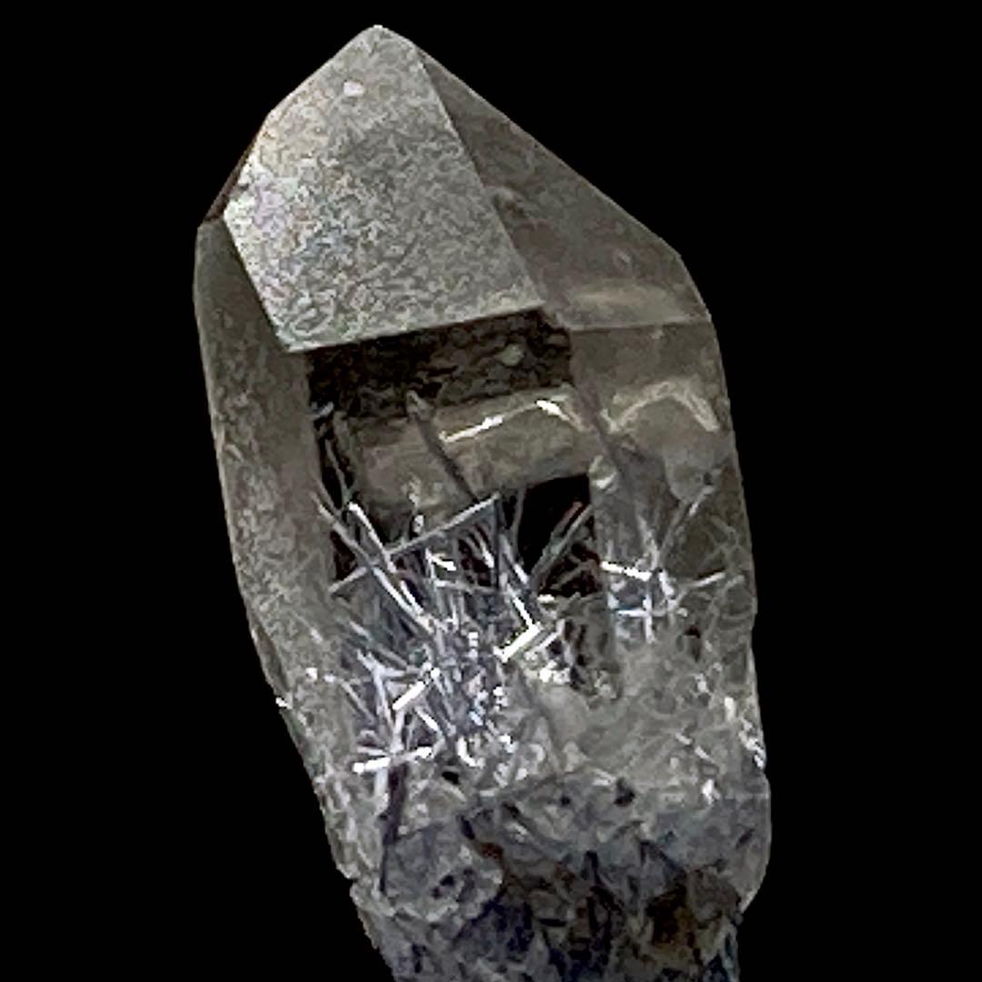 デュモルチェライトインクォーツ 原石 鉱物標本 天然石 水晶 353