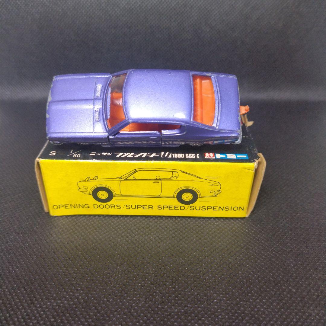 【115】トミカ　黒箱　日本製　ブルーバード　けん引フック　1Fホイール