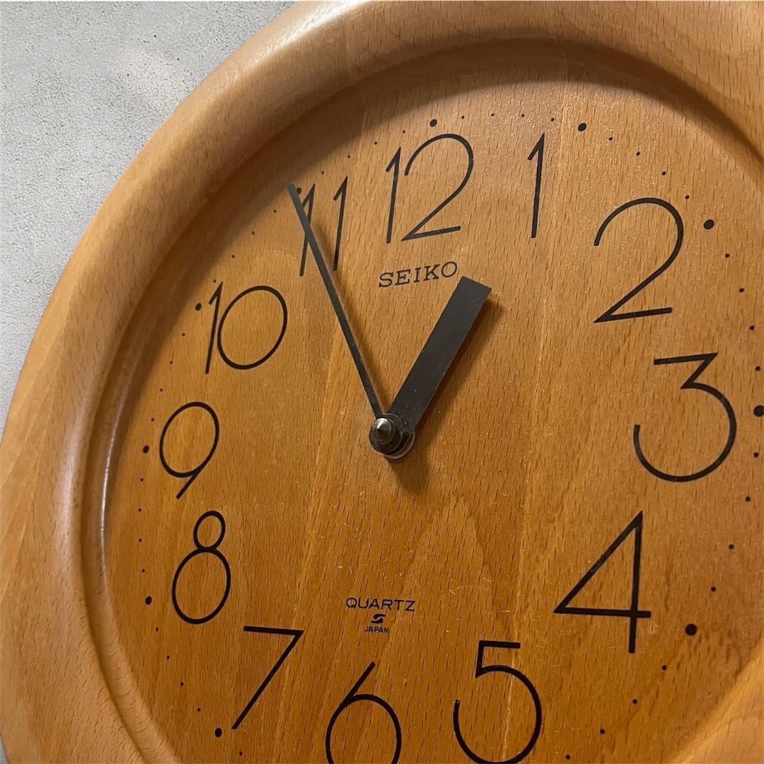 希少★ SEIKO 80's 掛け時計 レトロ ヴィンテージ 木製 インテリア