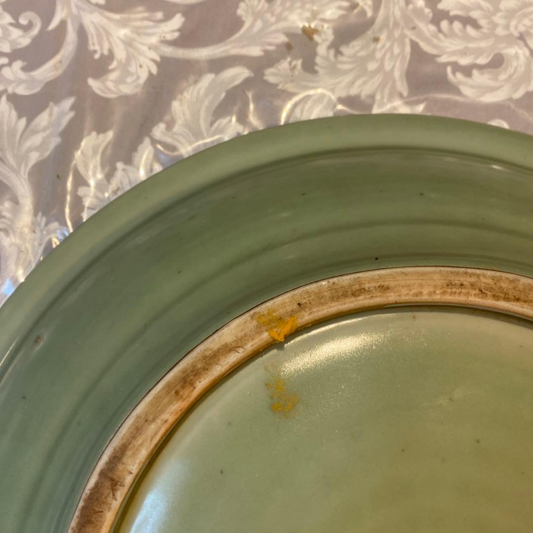 専用 中国古玩 龍泉窯 高麗青磁尺寸大皿