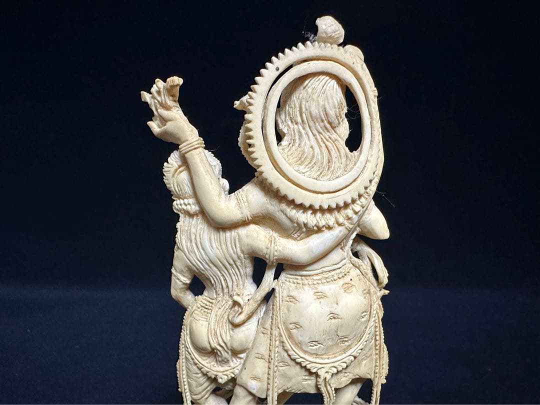 根付置物アンティーク天然素材仏像彫刻 古美術品細密細工骨董