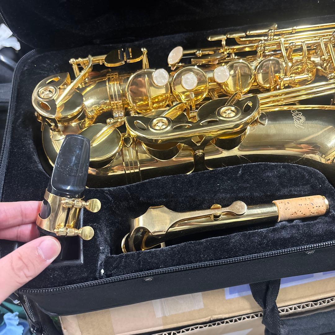 Soleil ゴールド サックス ケース付き