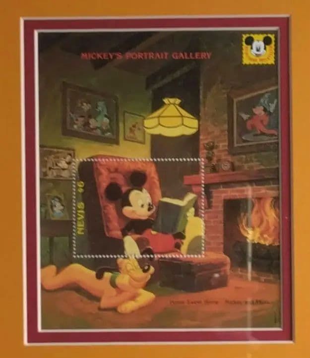ディズニー スタンプアートギャラリー　ミッキー　ドナルド1992年 新品