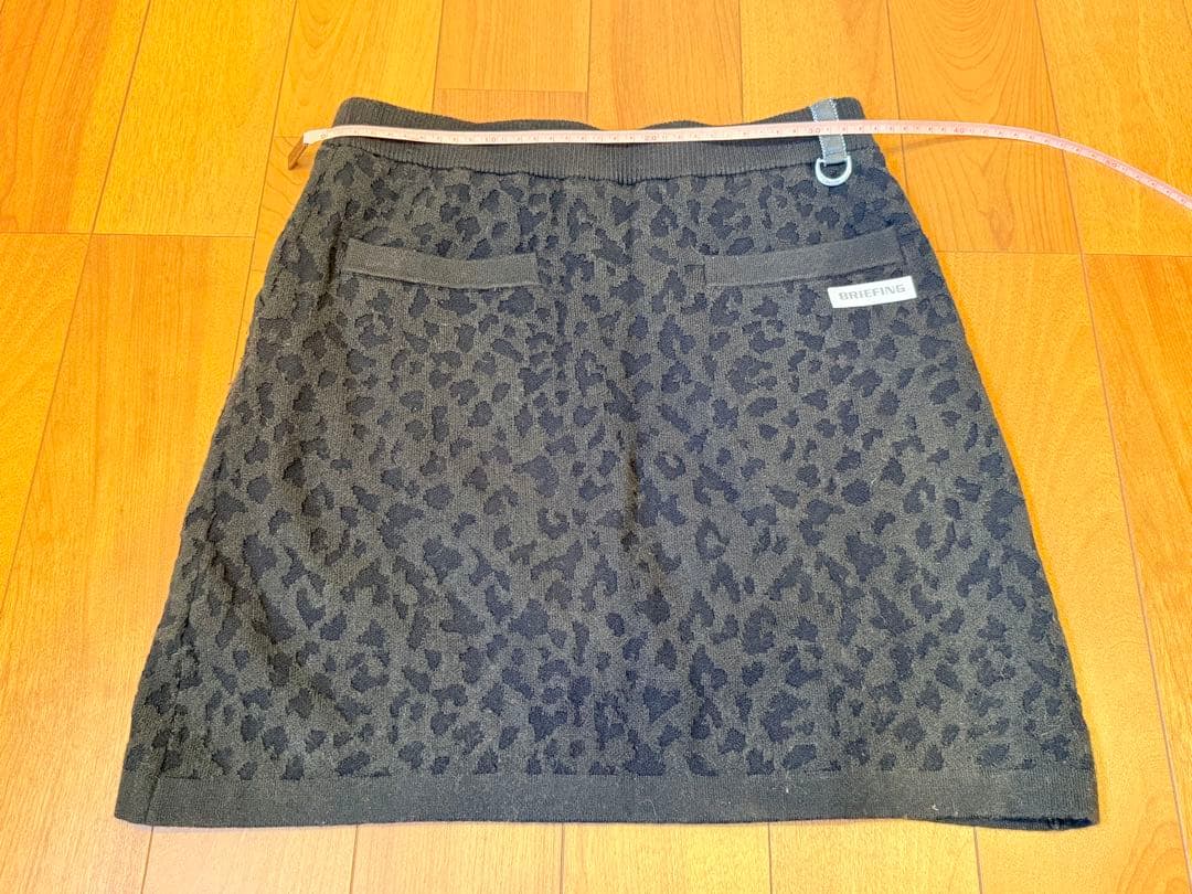 【まろ】ブリーフィングニットスカートインナーパンツ一体型 黒　Sサイズ