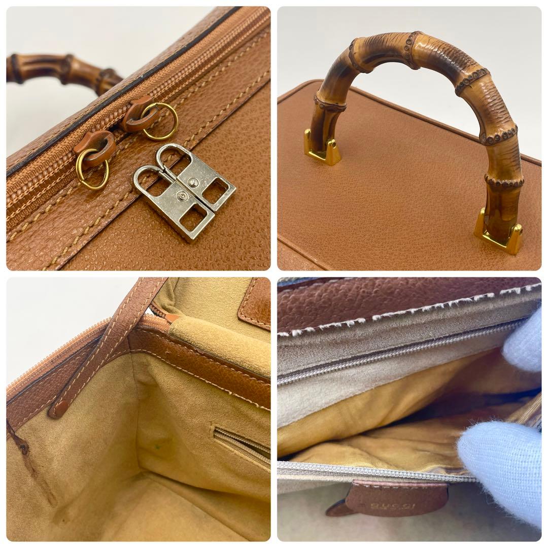 GUCCI グッチ バンブー バニティバッグ 2way ハンドバッグ ショルダー