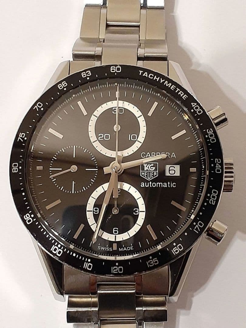 OH済　タグホイヤー CV2010 カレラ タキメーター　自動巻き腕時計