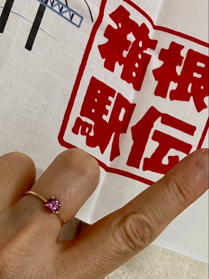 K10＊美しいマラヤガーネットリングです