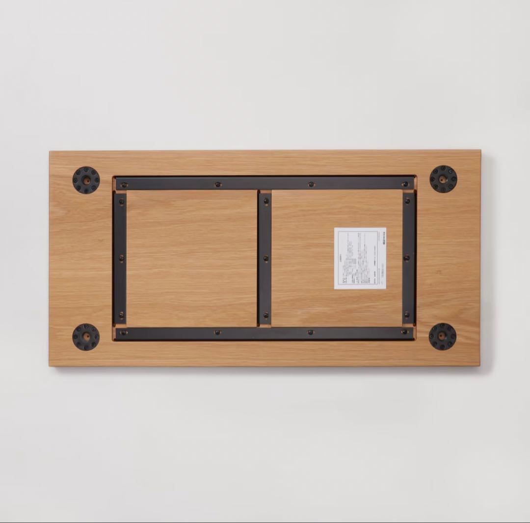 【廃盤希少】無印良品 オーク材 板と脚でできた木製テーブル 140×80cm