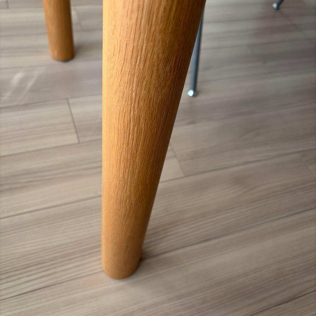 【廃盤希少】無印良品 オーク材 板と脚でできた木製テーブル 140×80cm
