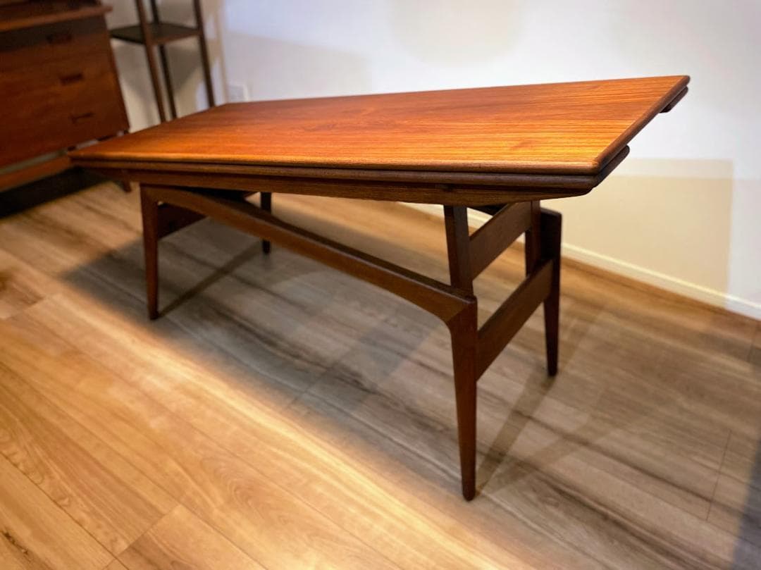 1960s デンマーク製 チーク エレベーターテーブル 仕上済