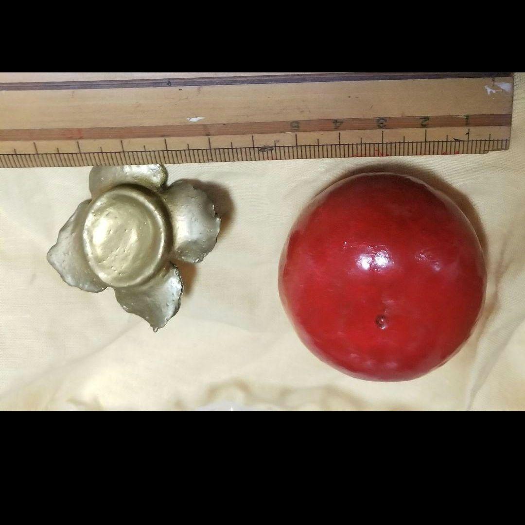 輪島塗 香合 乾漆 -柿- [内面金色/外面柿色]