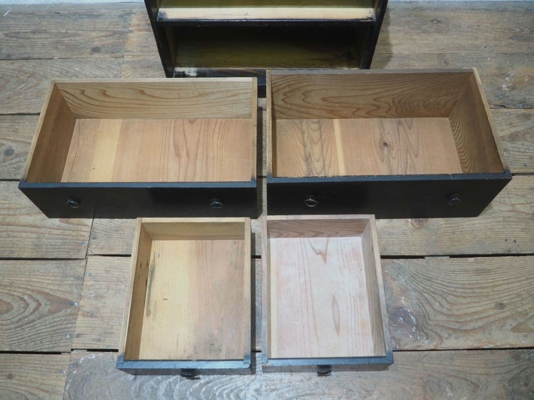 1335 レトロな小箪笥 引き出し 収納棚 展示台 和タンス アンティーク 骨董