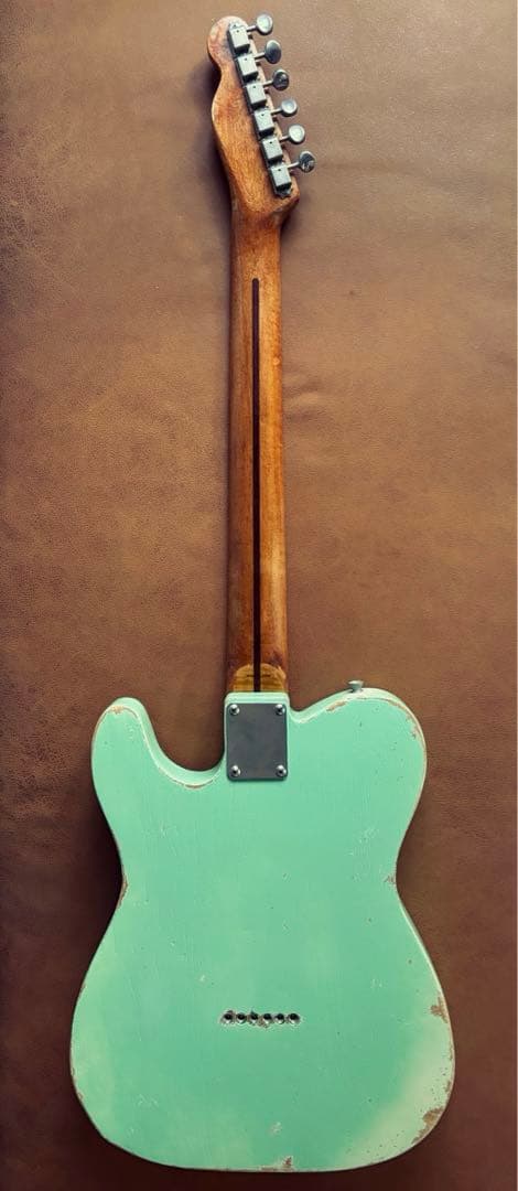 フェンダージャパンテレキャスターサーフグリーンレリック加工済み