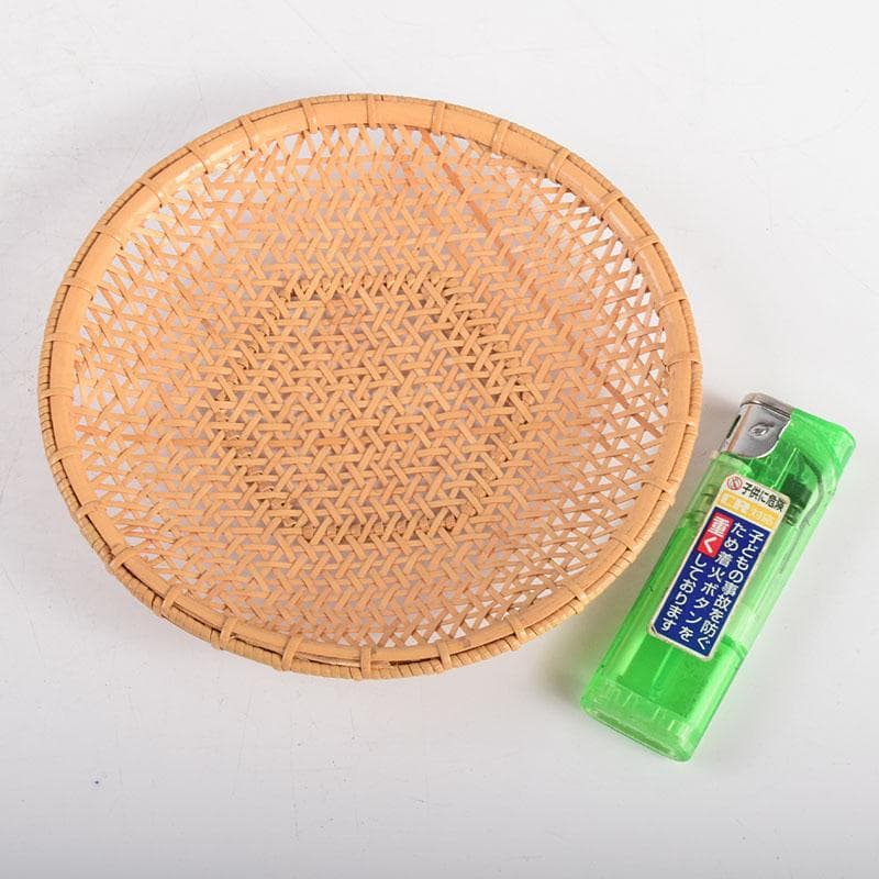 煎茶道具 末村笙文作 白竹 茶托 五客 共箱 M R4944