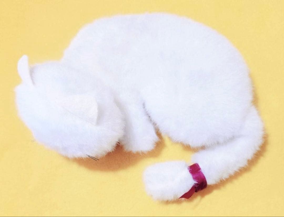 1970年代製エトワールetoileビンテージぬいぐるみ白猫ネコ昭和レトロ