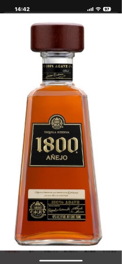 1800 Tequila Añejo 40% テキーラ アネホ テキーラ1800 Tequila Añejo
