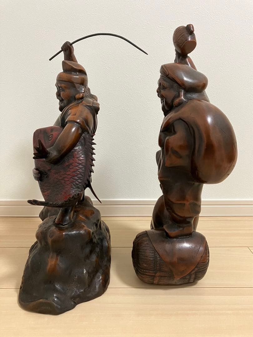 七福神 恵比寿様 大黒天様 商売繁盛 開運 風水 縁起物 骨董品 置物