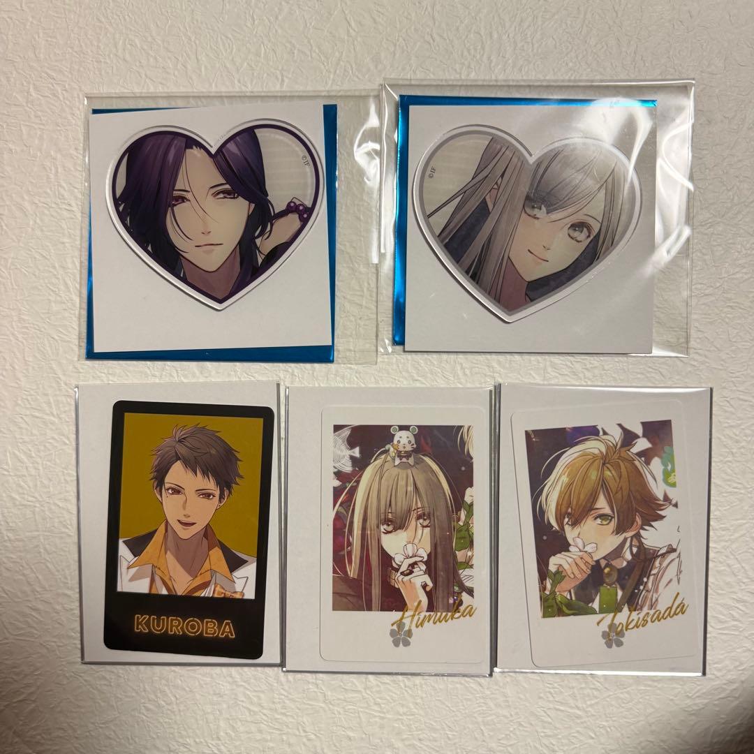 オランピアソワレ 縁 ヒムカ 時貞 玄葉 ハート型アクリルカード