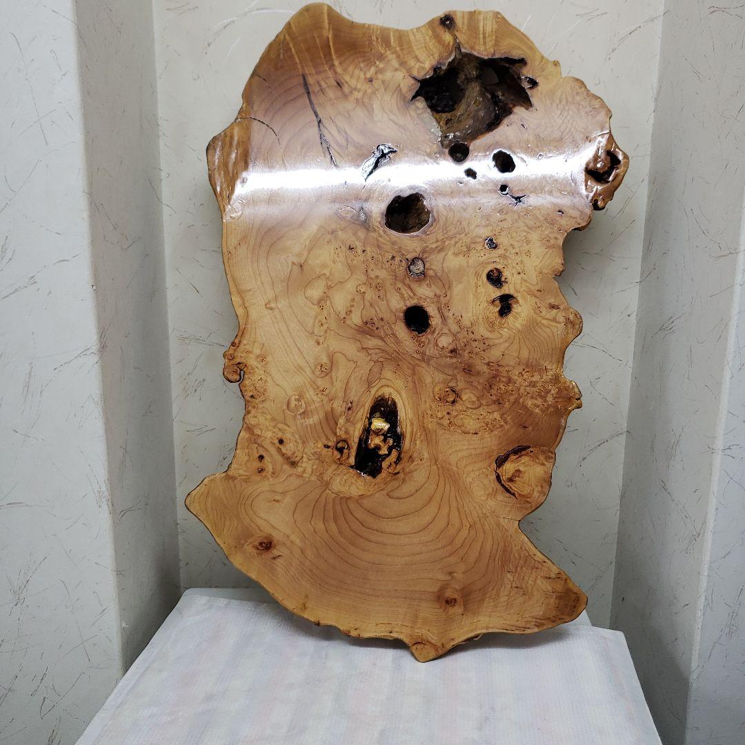 蔵出し特価 花梨こぶ玉杢敷台 約68×45×5cm 無垢材