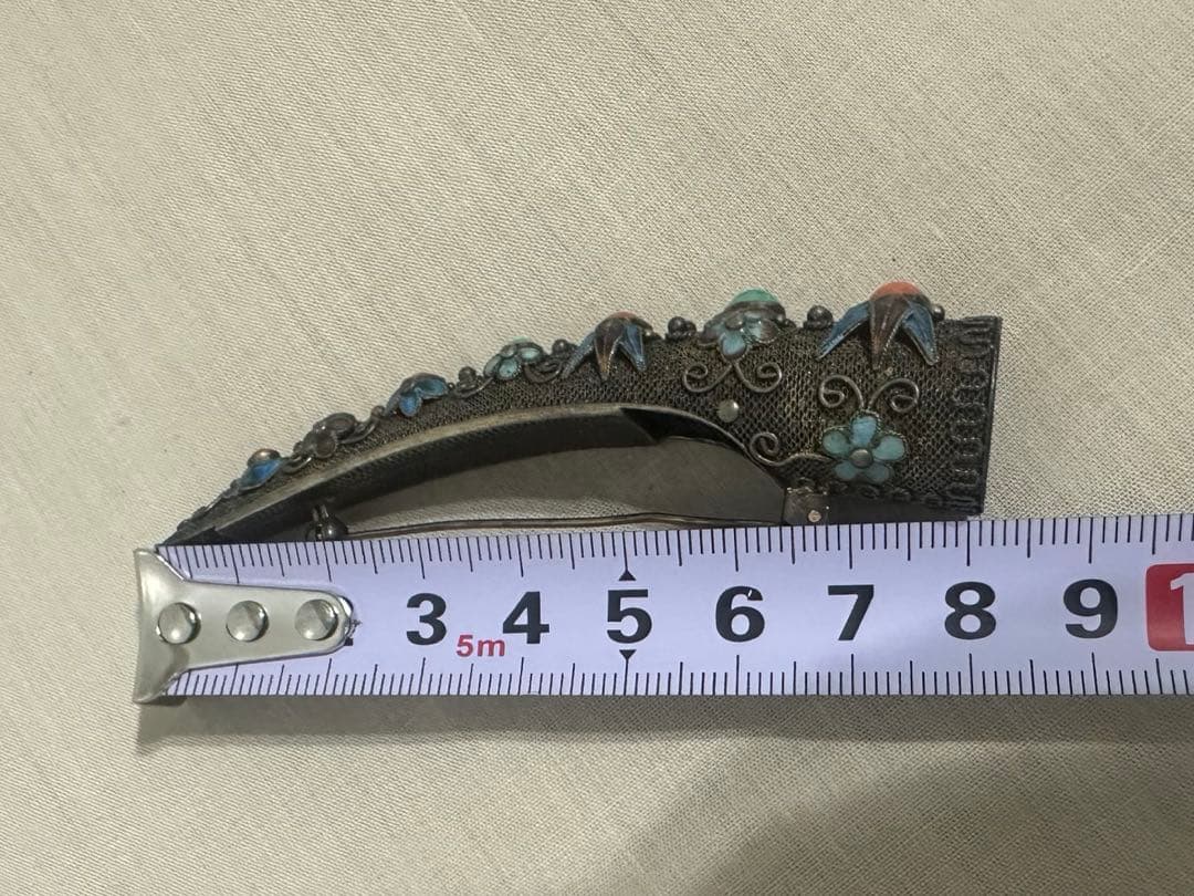 sk ヴィンテージ アンティーク ブローチ 中国七宝