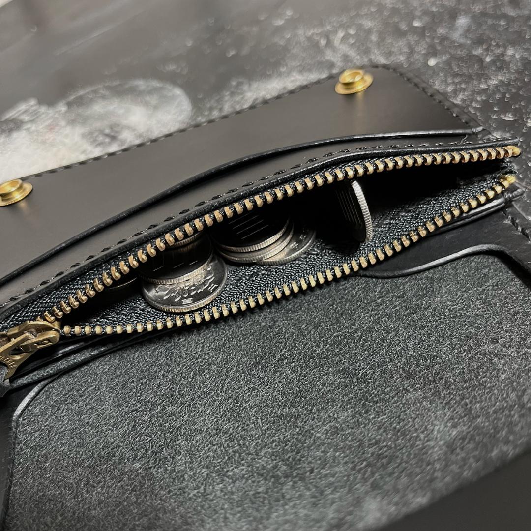 トラッカーウォレット ミドルトラッカーウォレット イタリアレザー 3層 #340