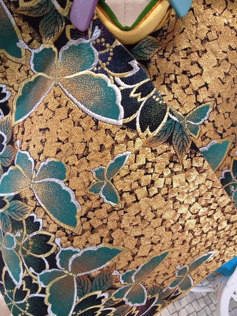 専用】振袖フルセット、正絹、重ね衿帯揚げ帯締め、西陣袋帯襦袢、落款