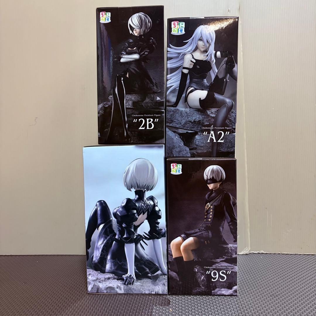 ニーアオートマタ　2B 9S A2 ちょこのせ　ぬーどるストッパー　4体セット