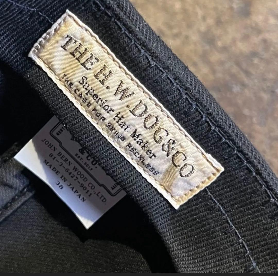 THE H.W.DOG&CO. TRUCKER CAP ブラック 紙幣タグ付き