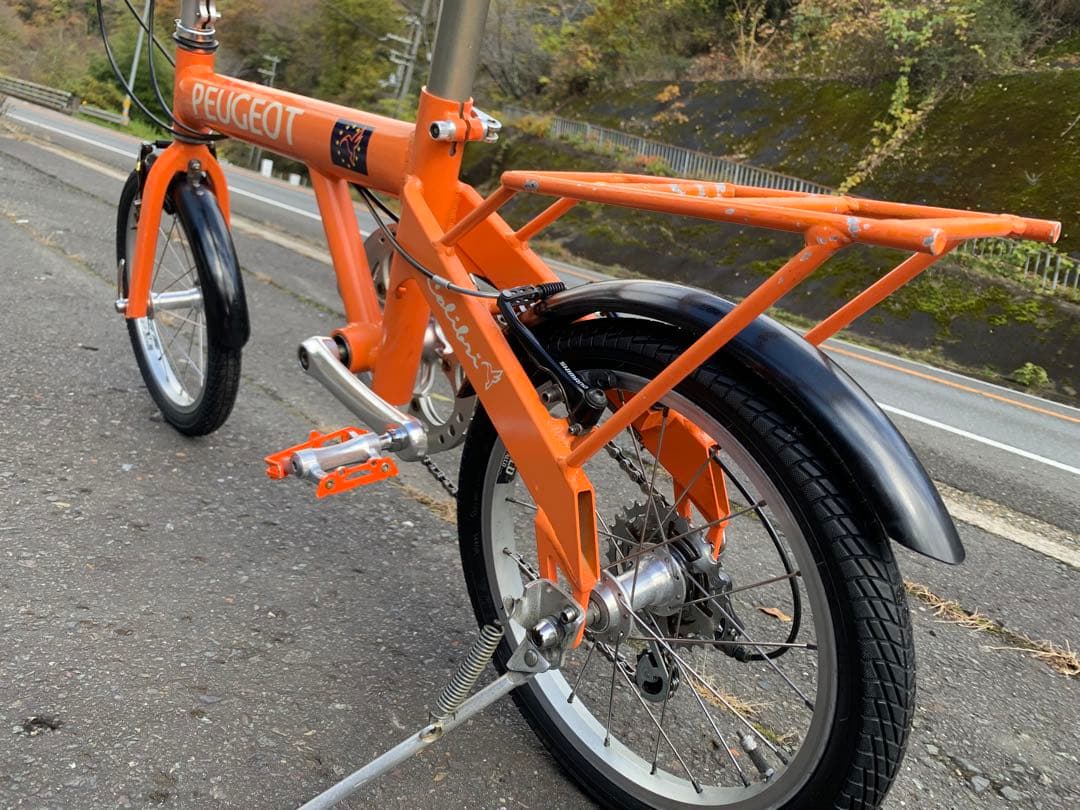 【即乘】送料無料 PEUGEOT 折り畳み自転車7速 ミニベロ 小径車16インチ