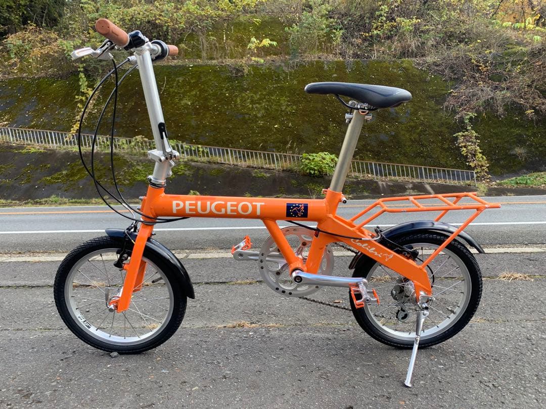 【即乘】送料無料 PEUGEOT 折り畳み自転車7速 ミニベロ 小径車16インチ