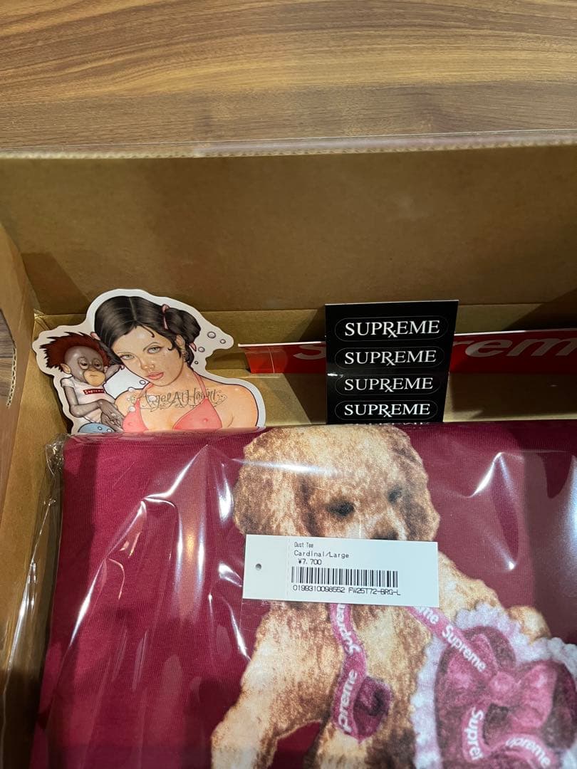 Supreme Dust Tee \"Cardinal\" シュプリーム