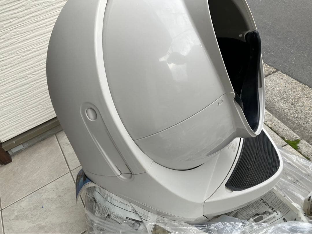 自動猫トイレ 大型 ホワイト キャットロボットオープンエアーの通販は