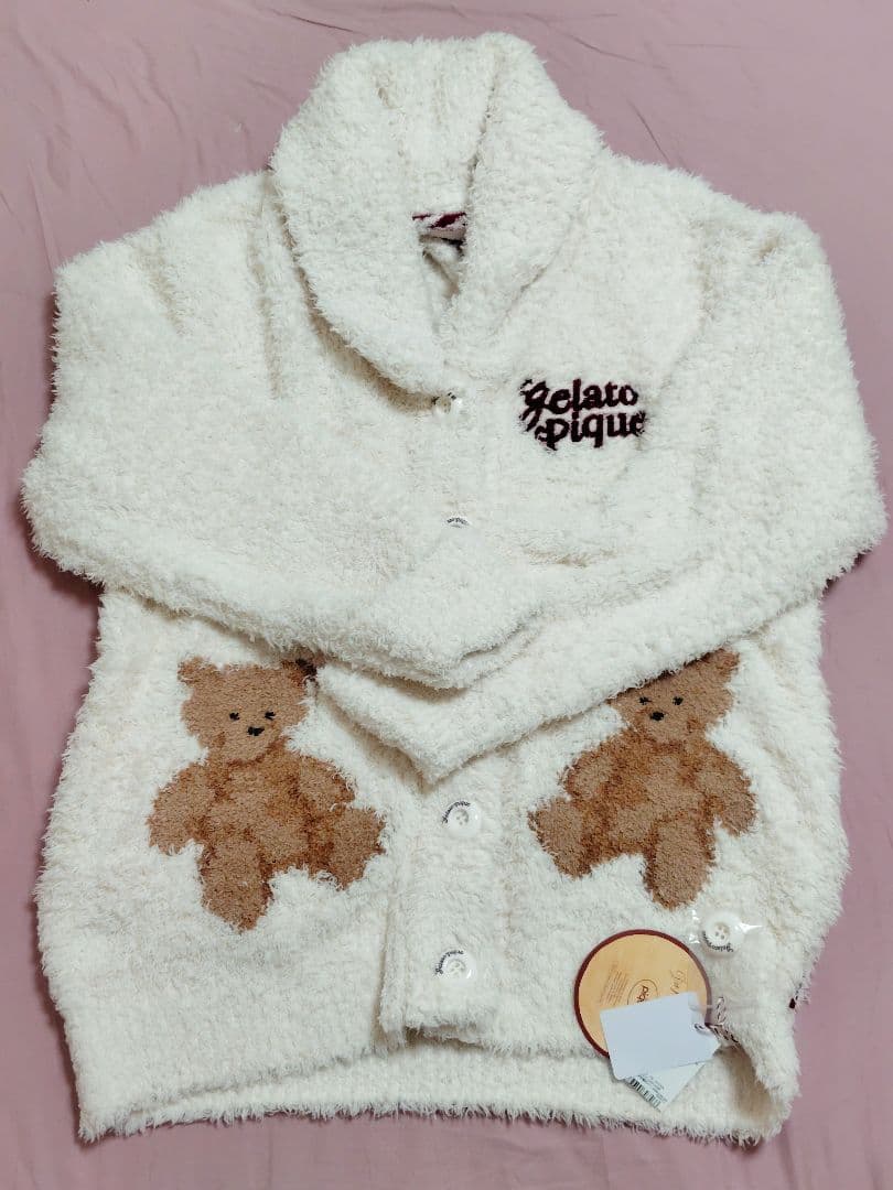 【新品未使用タグ付き】ジェラートスノーベアジャガードショールカーディガン