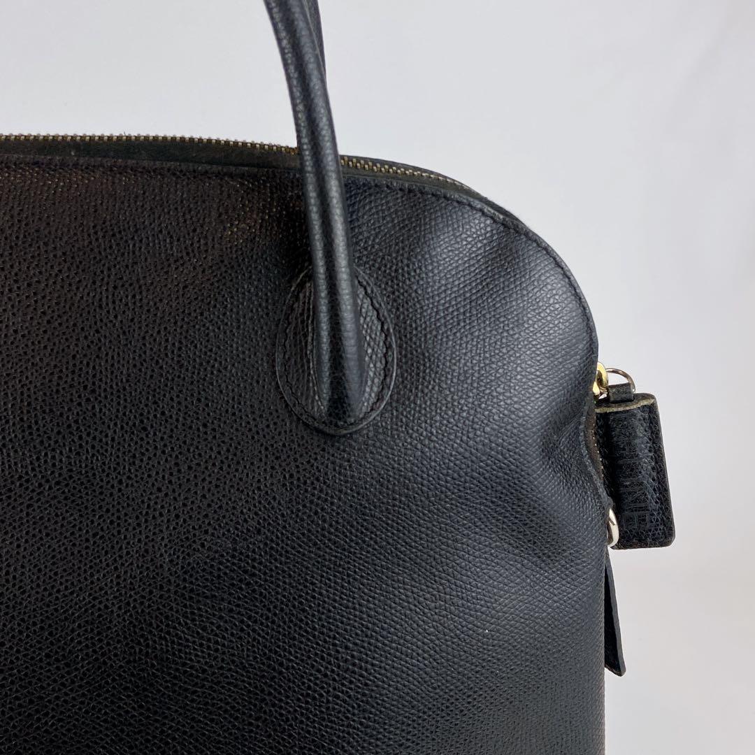 セリーヌ 2way ドーム型 オールレザー シボ革 ショルダー クロスボディ