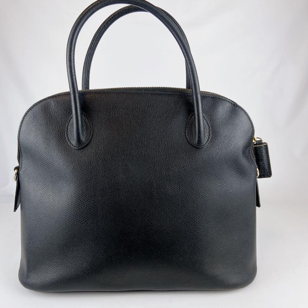 セリーヌ 2way ドーム型 オールレザー シボ革 ショルダー クロスボディ