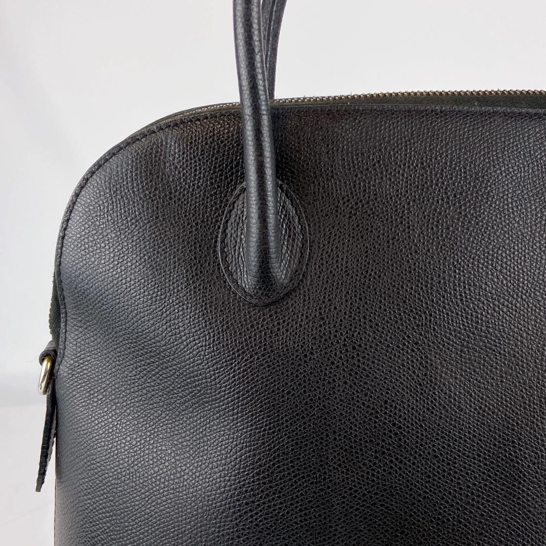 セリーヌ 2way ドーム型 オールレザー シボ革 ショルダー クロスボディ